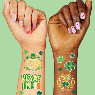Kiss Me Tats - 50 foil temporary tattoos