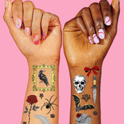 Romantic Horror Tats - 60 temporary tattoos