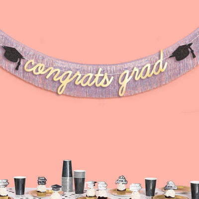 Congrats Grad Banner - two piece banner