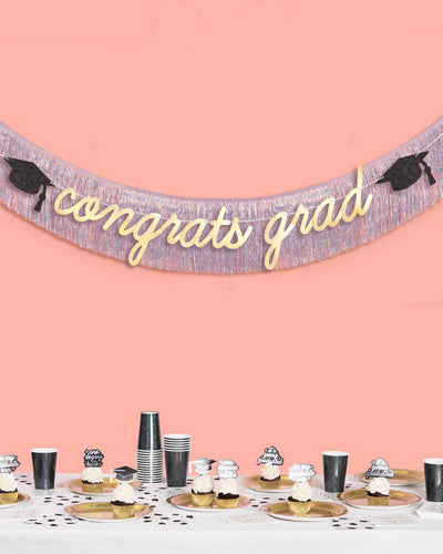 Congrats Grad Banner - two piece banner