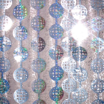 It's Disco, Baby! Curtain - iridescent foil curtain