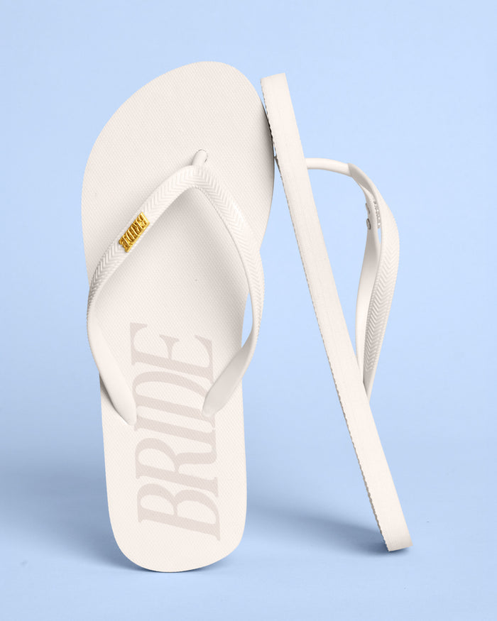 Bride Flip Flops
