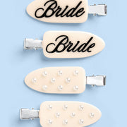 Bride Beauty Clips - 4 pc ivory hair clip set