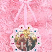 Picture Perfect Ornament - pink frame ornament