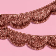 Rose Gold Scallop Fringe - scalloped banner