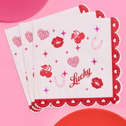 Lucky in Love Napkins - 25 paper napkins