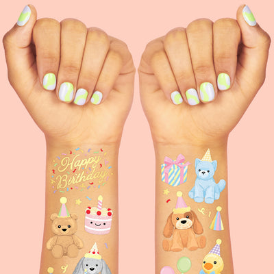 Birthday Stuffies Tattoos - 58 temporary tattoos