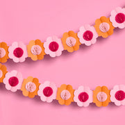 Flower Power Garland - 3D paper banner