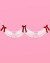 Bow Bliss Banner - layered fringe + velvet bows