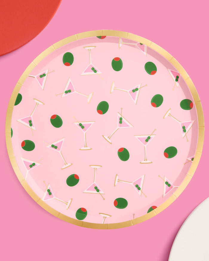 Martini Plates - 25 paper plates