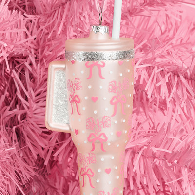 Girly Tumbler Ornament - glass ornament