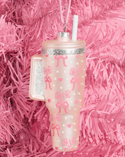 Girly Tumbler Ornament - glass ornament