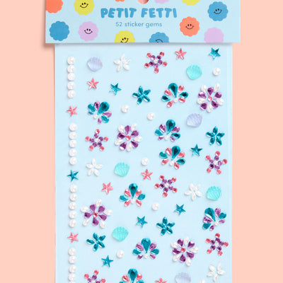 Mermaid Gem Set - 52 adhesive face gems