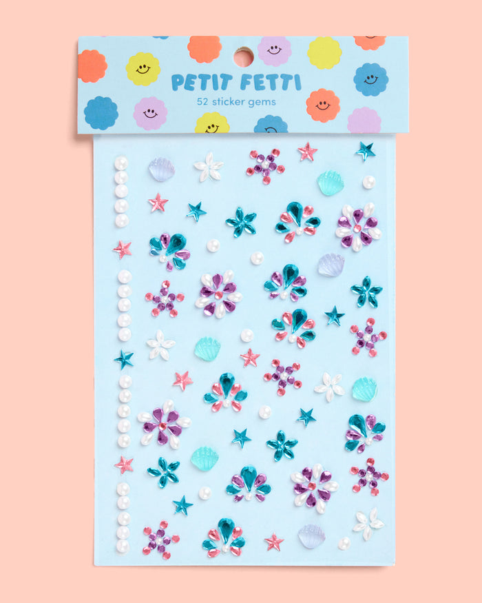 Mermaid Gem Set - 52 adhesive face gems
