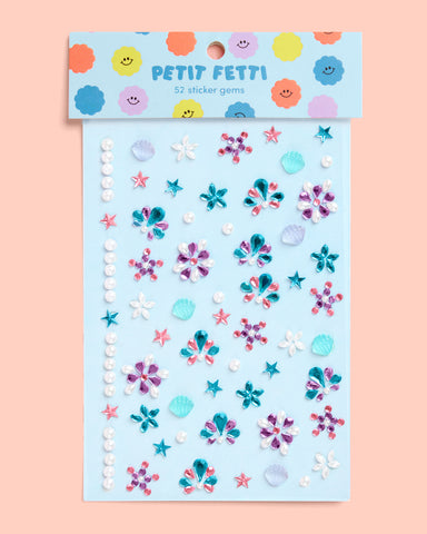 Mermaid Gem Set - 52 adhesive face gems