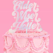 The Motto Topper - acrylic cake topper