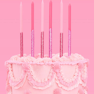 That's Hot Candles - pink glitter candles
