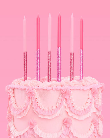 That's Hot Candles - pink glitter candles