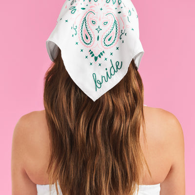 Camp Bride Bandana - embroidered bandana