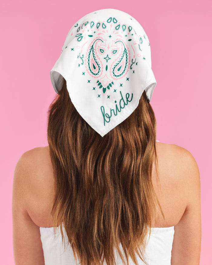 Camp Bride Bandana - embroidered bandana