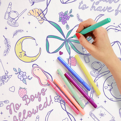 Sweet Dreams Tablecloth - paper coloring tablecloth