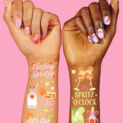 Spritz Tattoos - 2 sheet temporary tattoo set