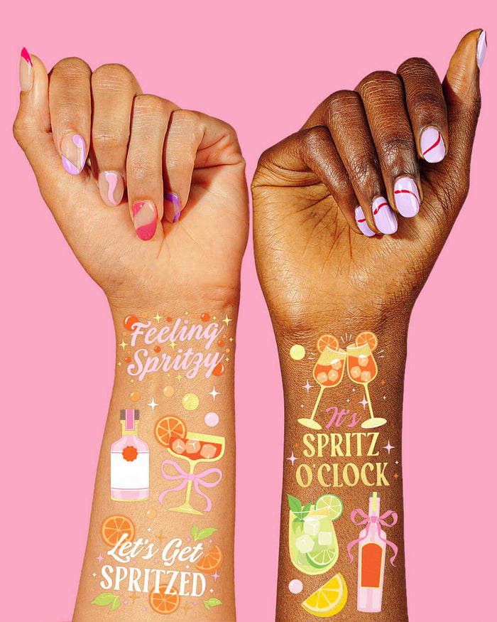 Spritz Tattoos - 2 sheet temporary tattoo set