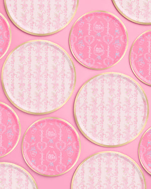 Romance Plates - 32 paper plates, 2 sizes