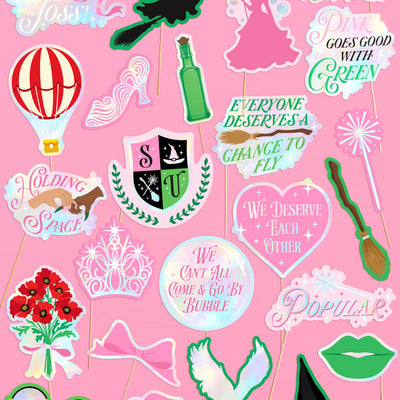 Holding Space Props - 24 pc. photo booth set