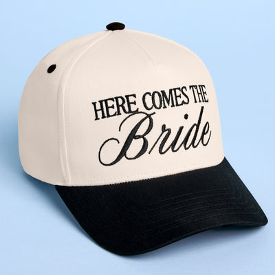 Here Comes the Bride Hat - embroidered trucker hat