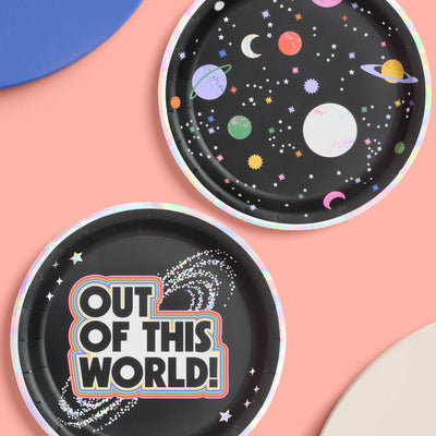 Out of This World Plates - 24 paper plates