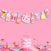 21st Birthday Banner - cocktail garland