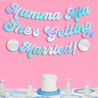Mamma Mia Banner - three piece banner