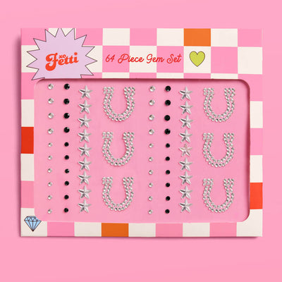 Texas Hold 'Em Gem Set - 64 adhesive face gems