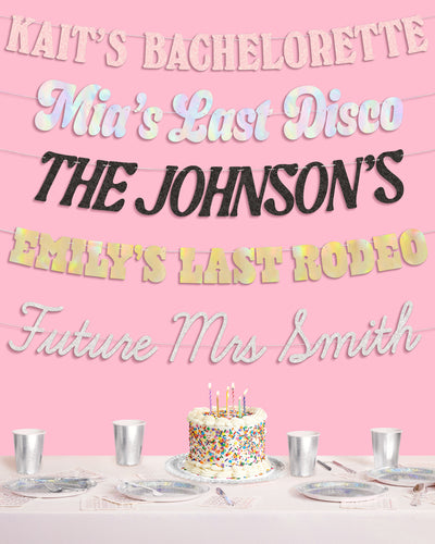 Custom Bachelorette Banner - customizable banner