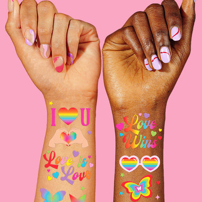 Pride Tats - 54 temporary tattoos