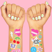 Girl Power Temporary Tattoos - 112 temporary tattoos