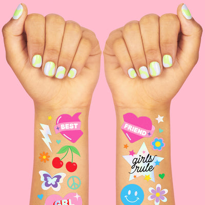 Girl Power Temporary Tattoos - 112 temporary tattoos