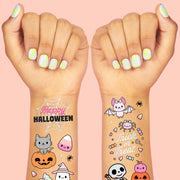 Pink Halloween Kawaii Tattoos - 50 temporary tattoos