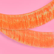 Orange Fringe Banner - iridescent banner
