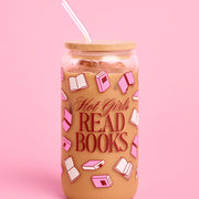 Hot Girls Read Books Tumbler - tumbler glass cup