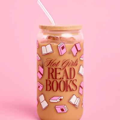 Hot Girls Read Books Tumbler - tumbler glass cup