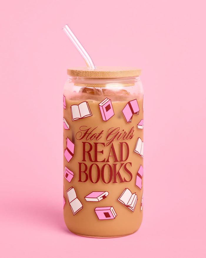 Hot Girls Read Books Tumbler - tumbler glass cup