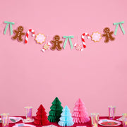 Bake it Merry - pink Christmas banner
