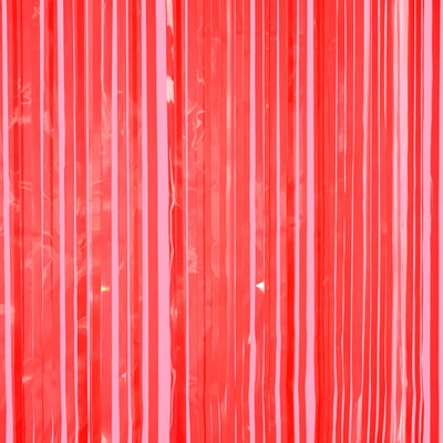 Cherry Red Curtain - set of 2 curtains