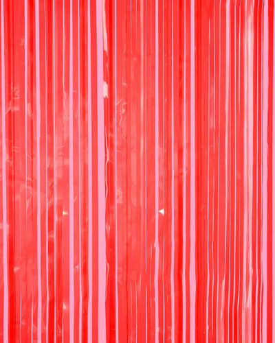 Cherry Red Curtain - set of 2 curtains