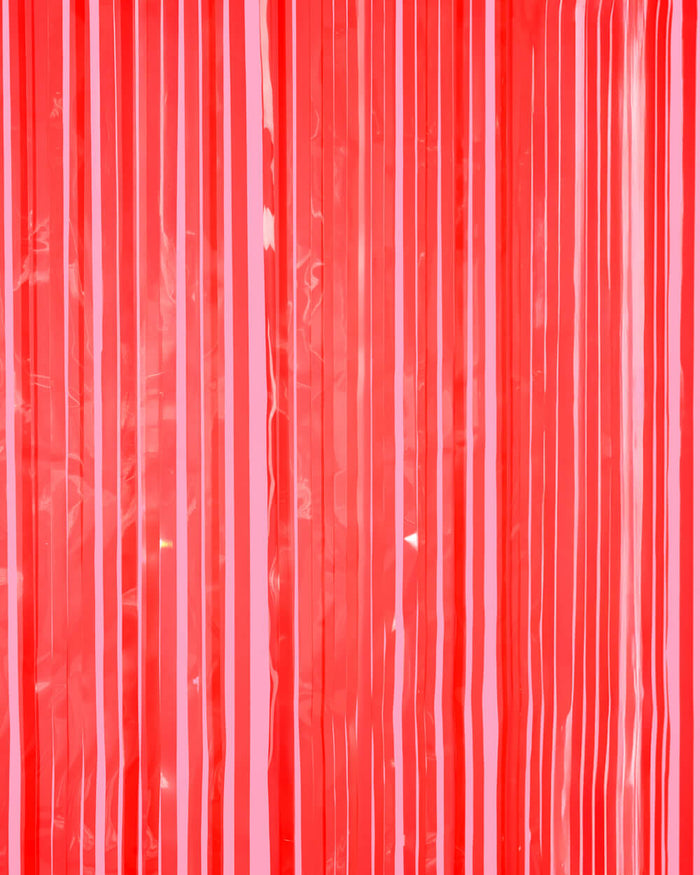 Cherry Red Curtain - set of 2 curtains