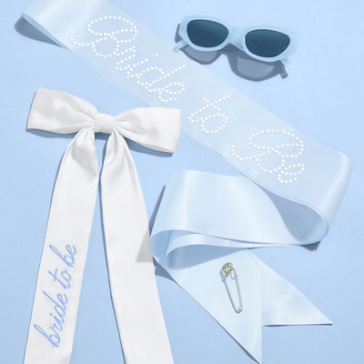 Something Blue Pack - hair bow, sunglasses + sash