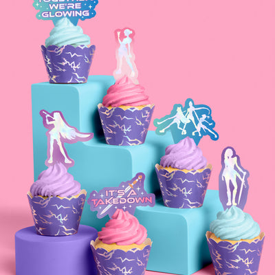 Takedown Cupcake Toppers - 24 pc set