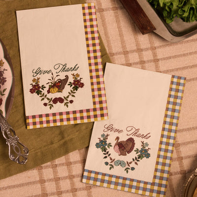 Give Thanks Napkins - fall themed napkins